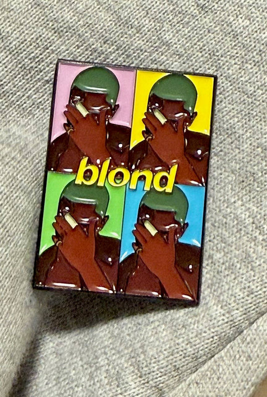 Blond Warhol Style Pin