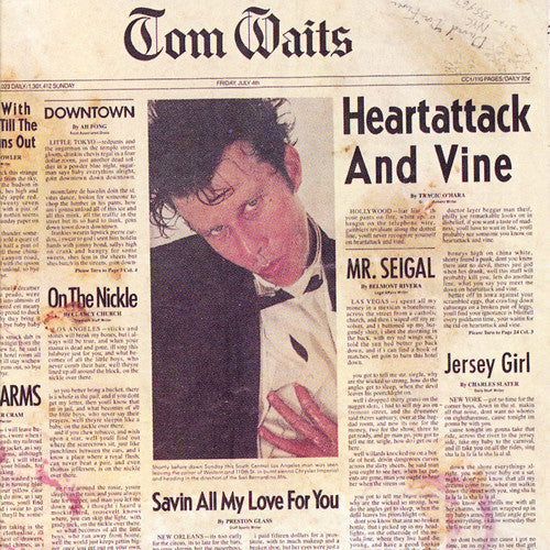 the album cover for Tom Waits - Heartattack & Vine