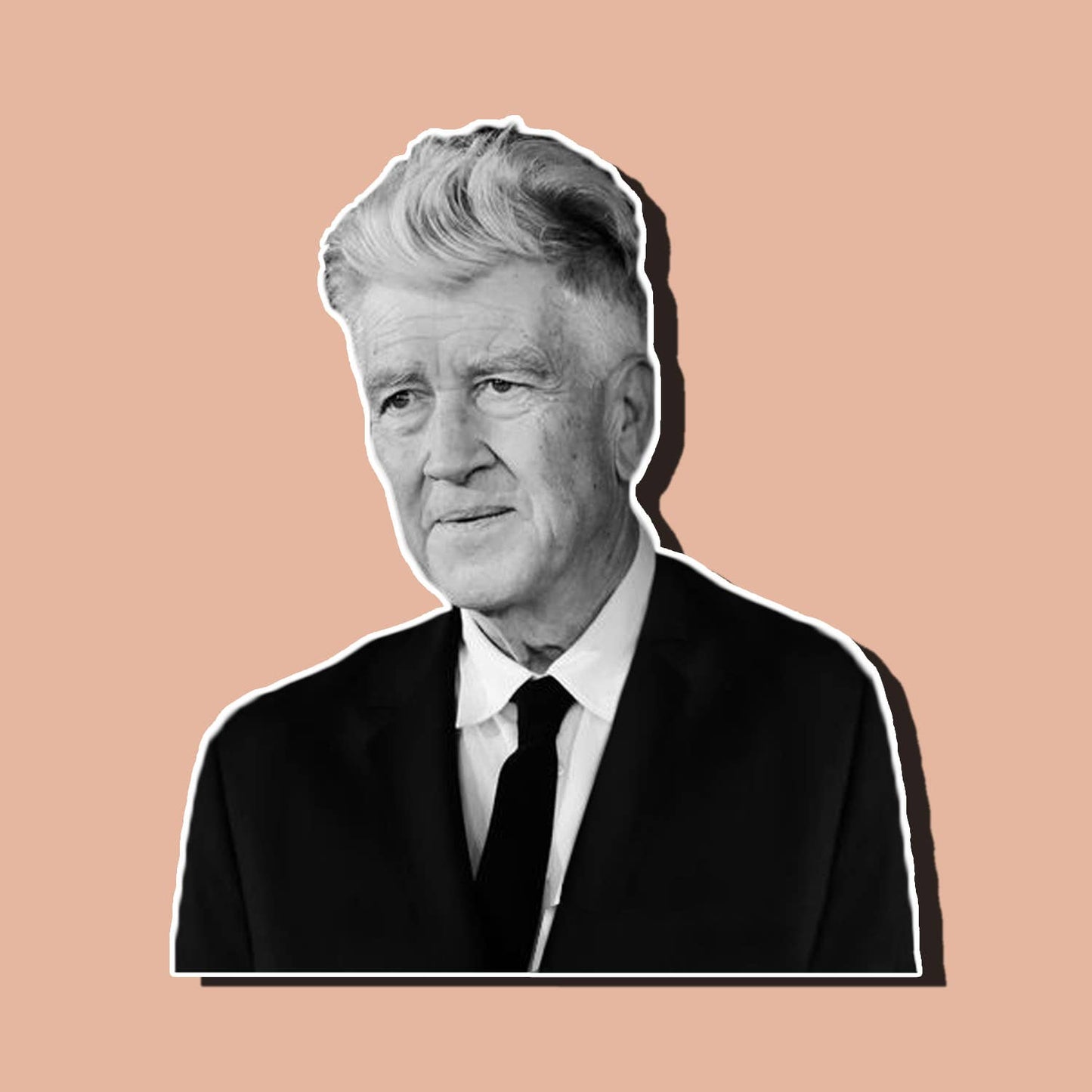David Lynch Die Cut Sticker