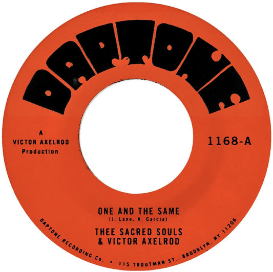 the album cover for Thee Sacred Souls - One & The Same B/W Same Difference