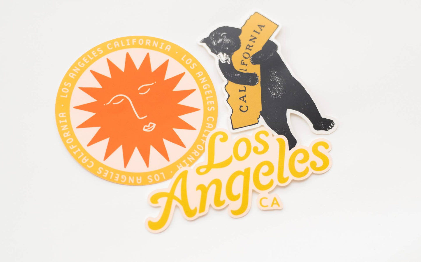 Los Angeles, California Vinyl Sticker Three-Pack