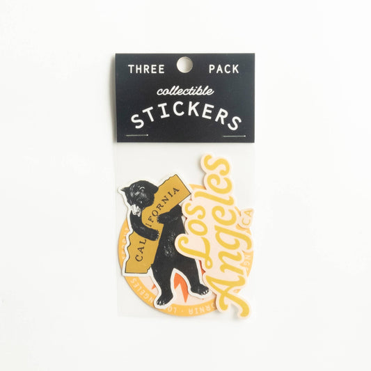 Los Angeles, California Vinyl Sticker Three-Pack