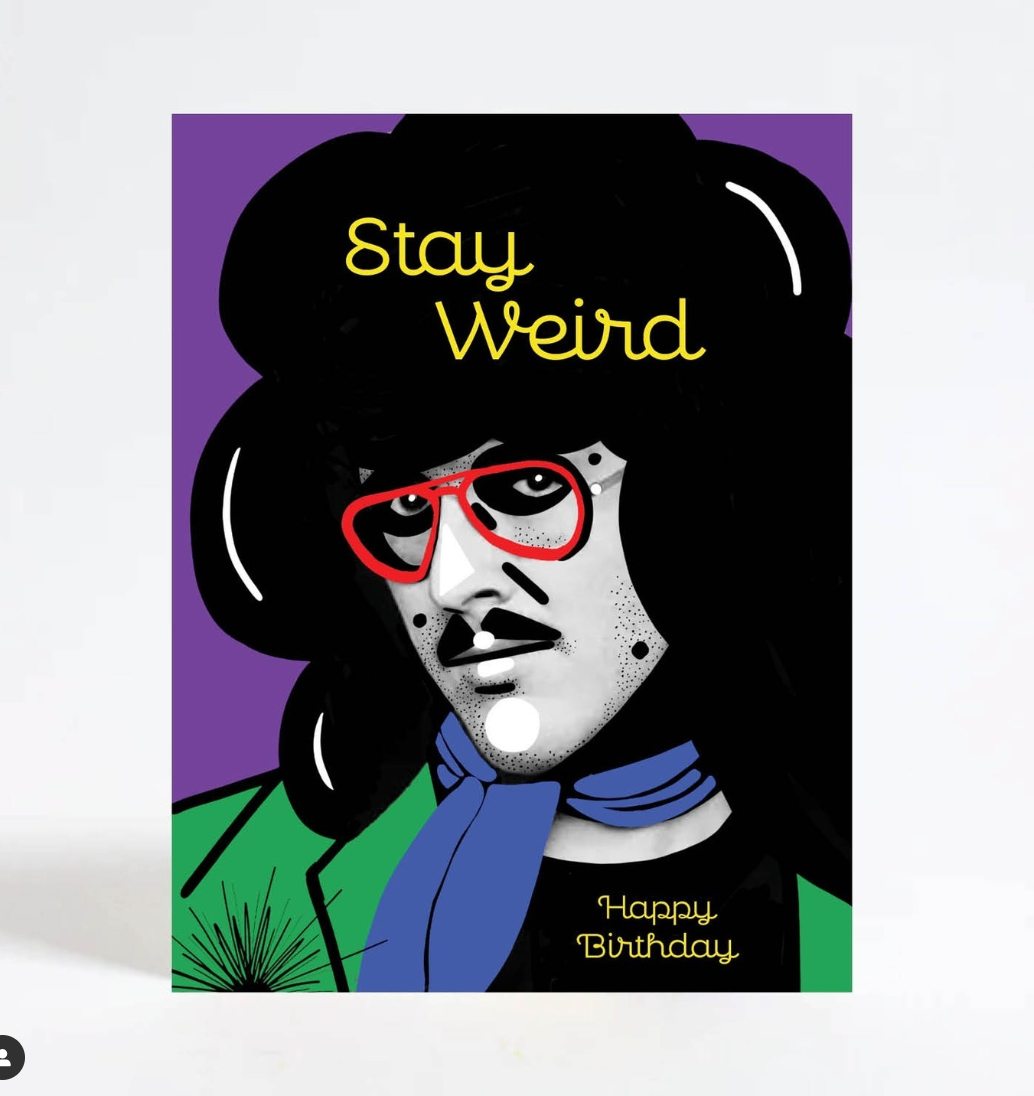 Stay Weird! Happy Birthday from Weird Al Music Art Card