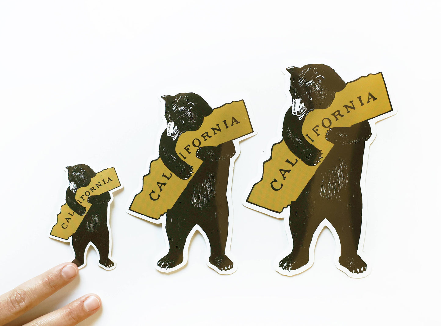 I Love California Bear Vinyl Sticker