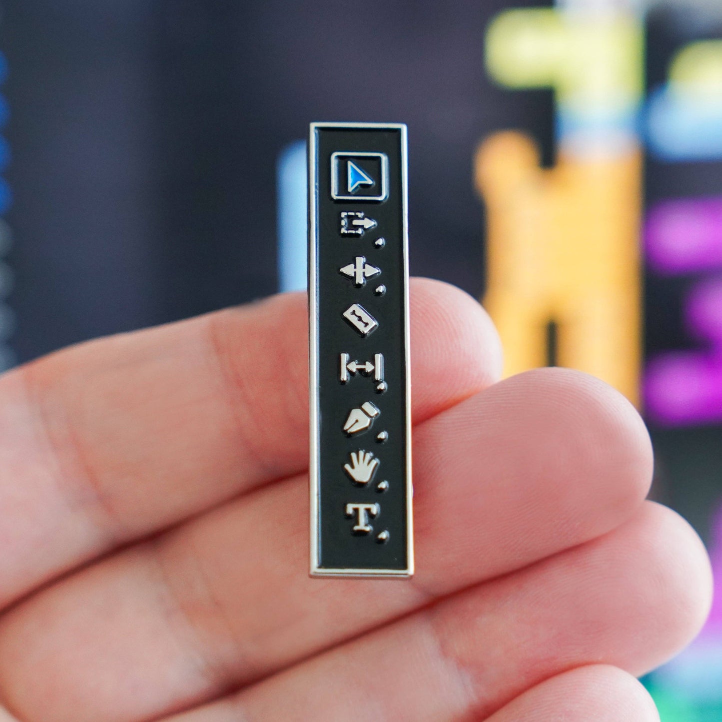 Video Editor's Toolbar Enamel Pin