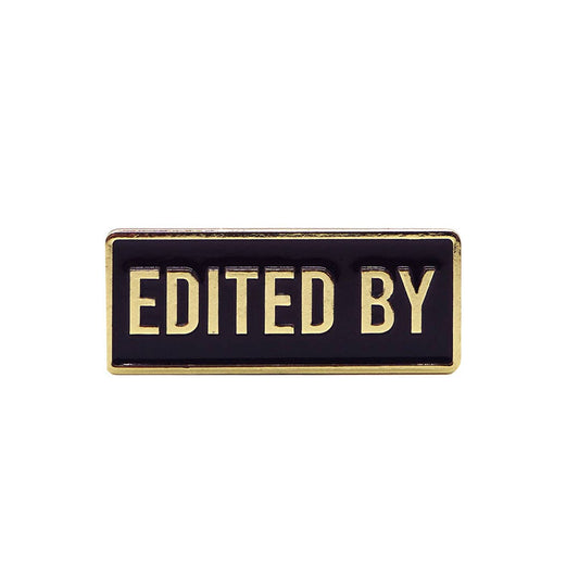 Edited by Credit Enamel Pin