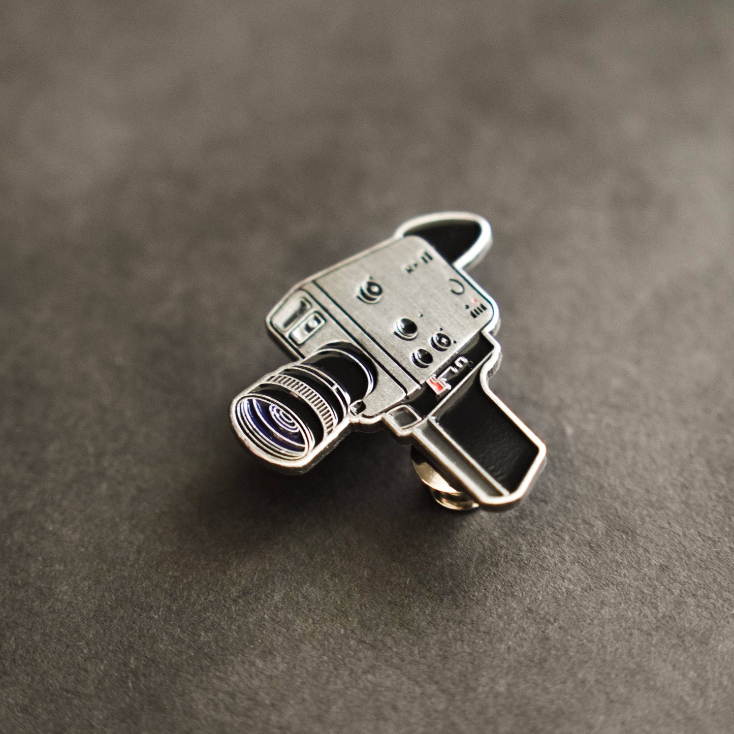 Retro Super 8 Camera Enamel Pin