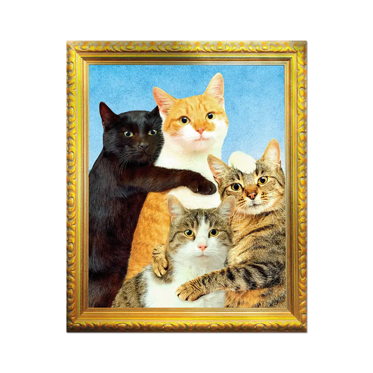 Kitty Family by Toiletpaper - Die-Cut Sticker