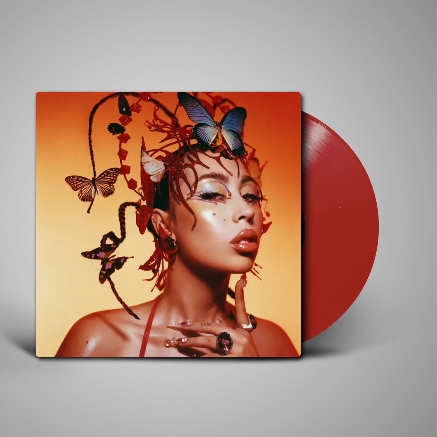 Store Red Moon in Venus Kali Uchis Vinyl Salmon