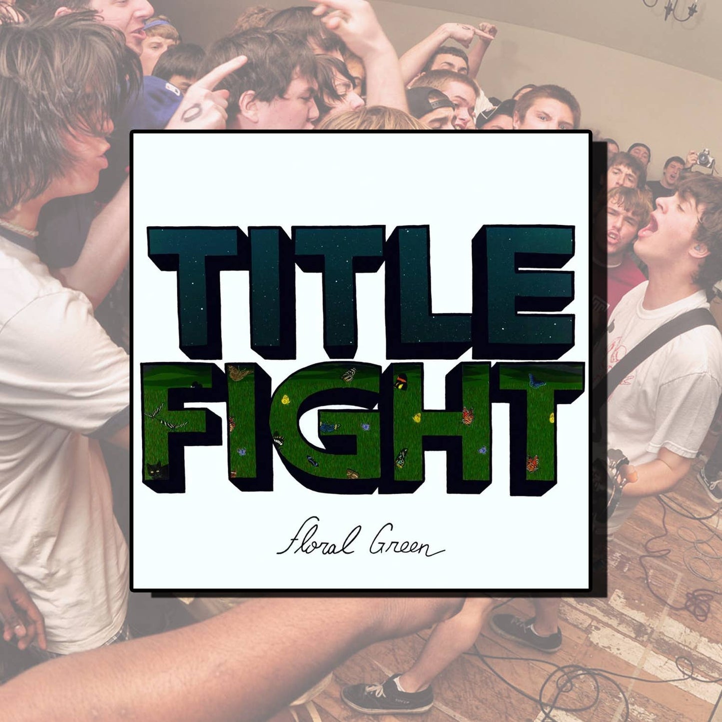 Title Fight Floral Green Album Vinyl Sticker