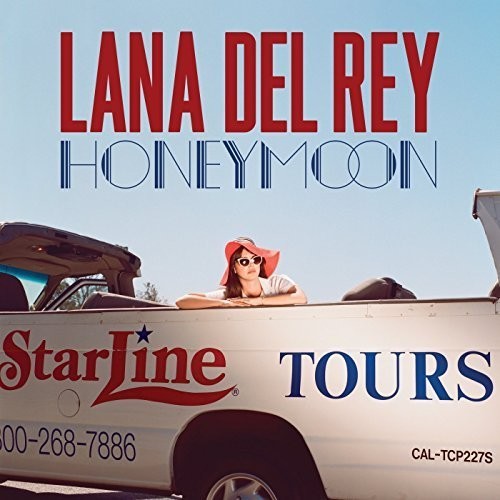 the album cover for Lana Del Rey - Honeymoon