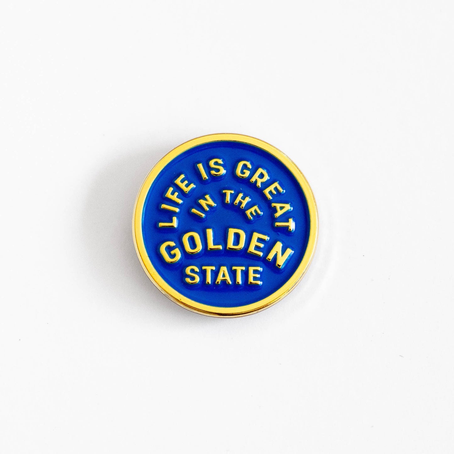 Life Is Great In The Golden State Enamel Pin- California