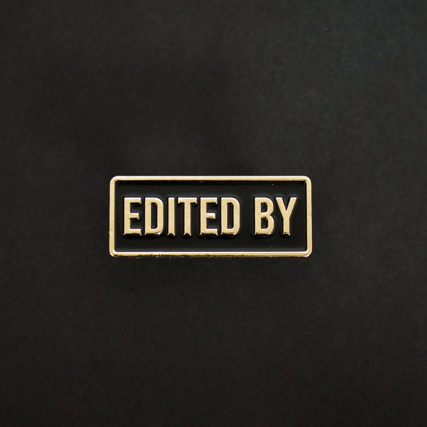 Edited by Credit Enamel Pin