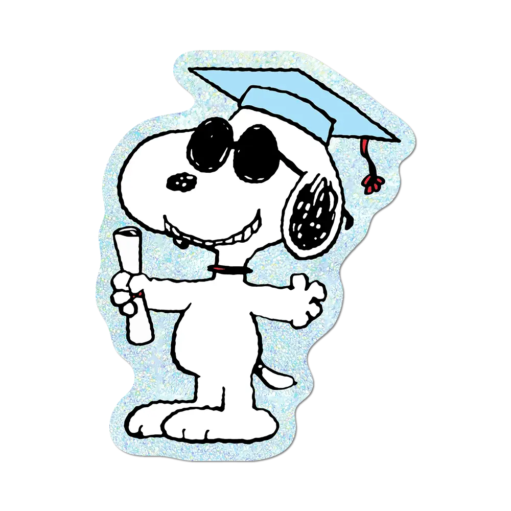 Snoopy's Graduation By Peanuts - Die-Cut Sticker