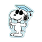 Snoopy's Graduation By Peanuts - Die-Cut Sticker