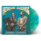 the album cover for Hermanos Gutierrez - Sonido Cosmico [Indie Exclusive Limited Edition Blue/Yellow Marble LP]