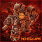 the album cover for Spaced - No Escape [Indie Exclusive Coke Bottle / Oxblood w/ Black splatter LP]