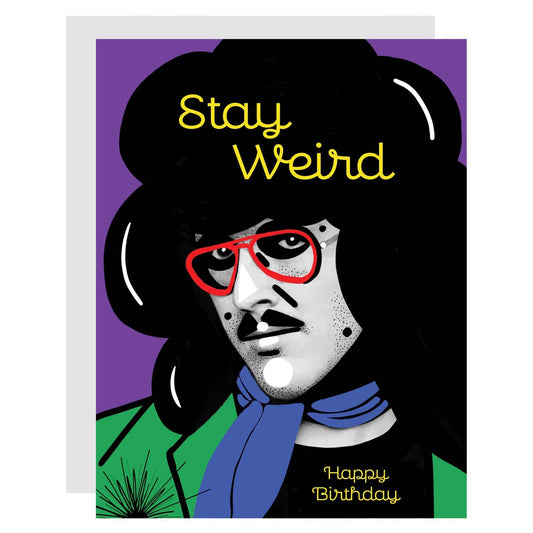 Stay Weird! Happy Birthday from Weird Al Music Art Card