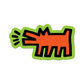 Barking Pop Shop Dog By Keith Haring - Die-Cut Sticker