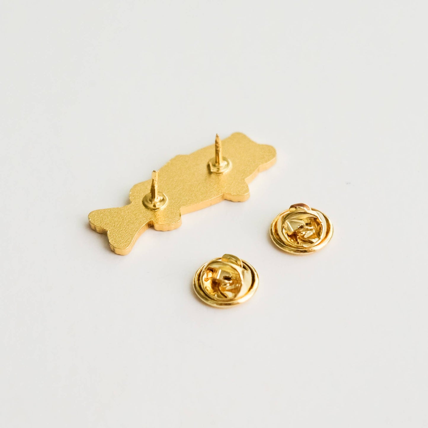 Largemouth Bass - Metallic Gold Enamel Pin