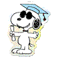 Snoopy's Graduation By Peanuts - Die-Cut Sticker