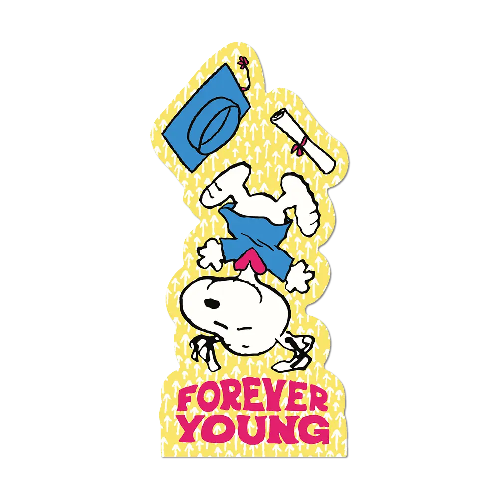 Forever Young By Peanuts - Die-Cut Sticker