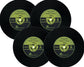 Vinyl Record Shaped No Slip Silicone - Coaster - Pack Of 4