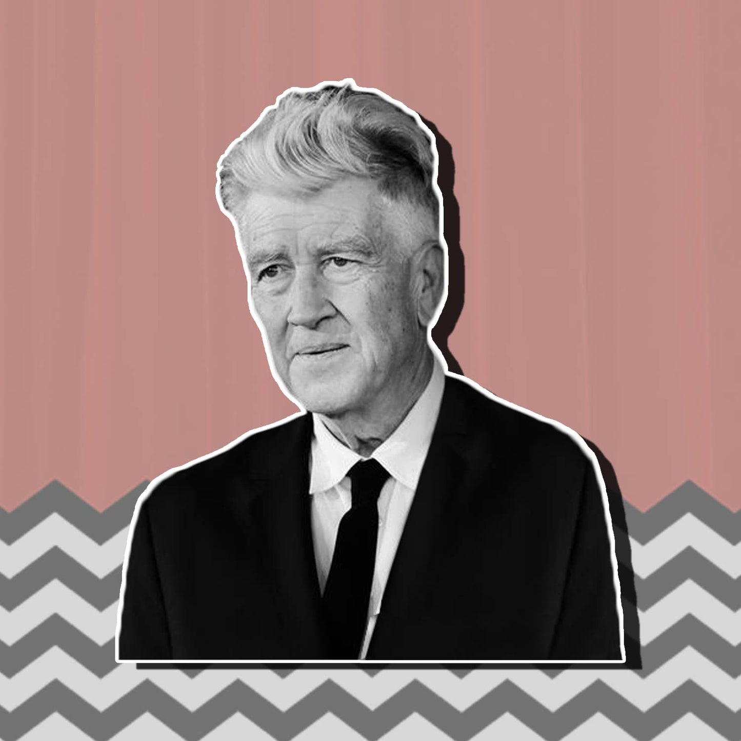 David Lynch Die Cut Sticker