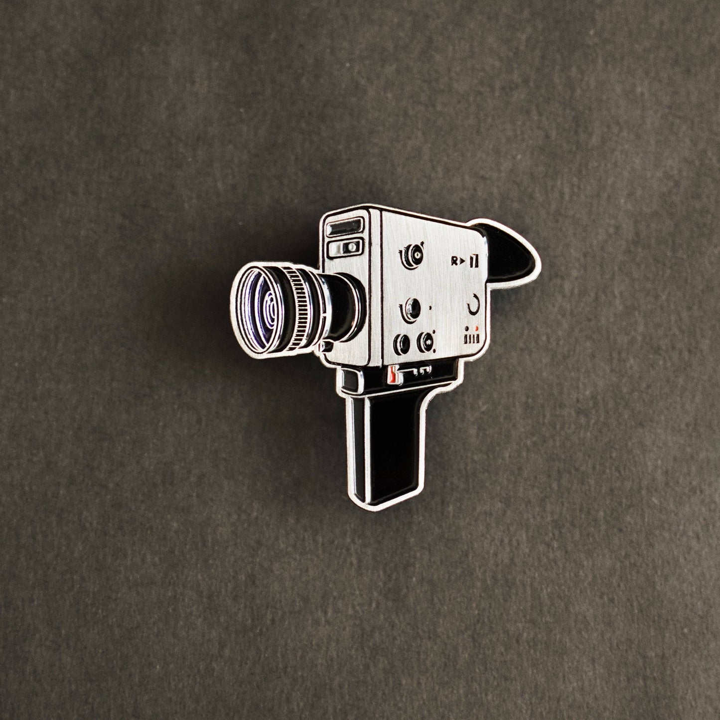 Retro Super 8 Camera Enamel Pin