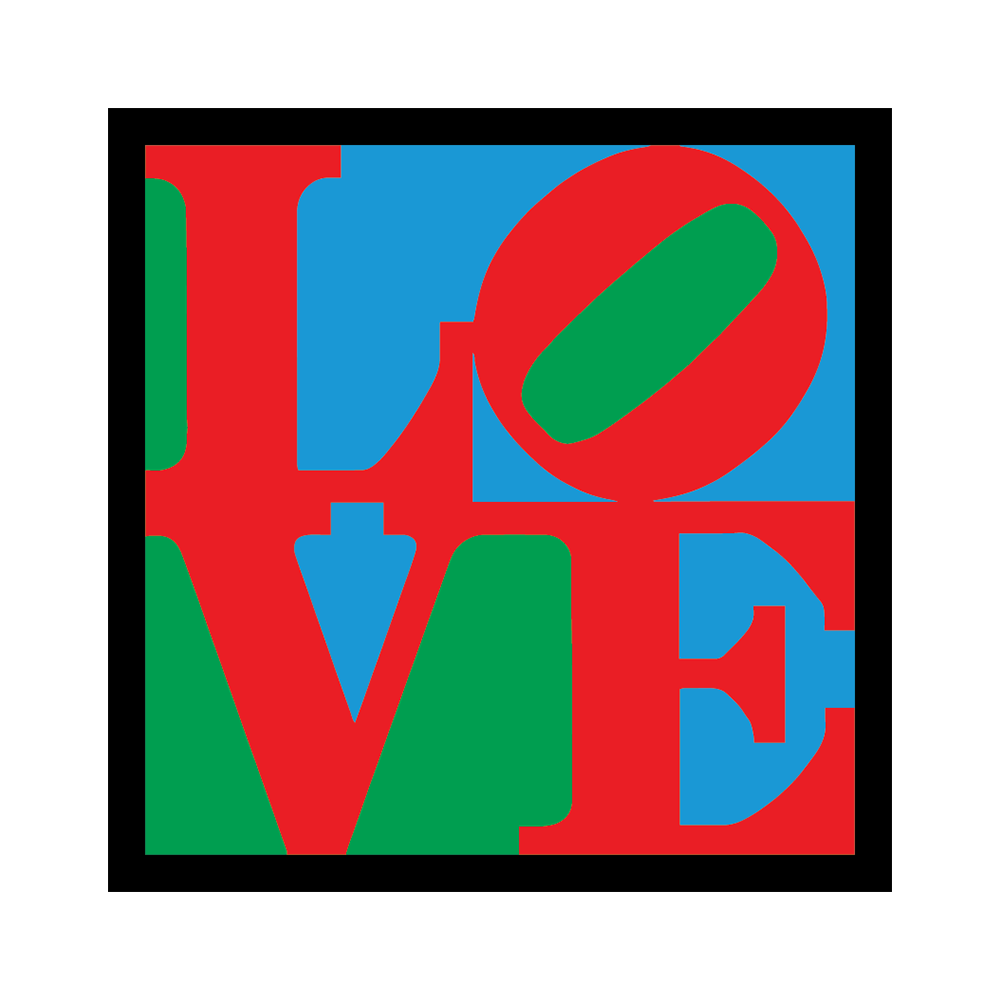 LOVE By Robert Indiana - Die-Cut Sticker (Valentines)