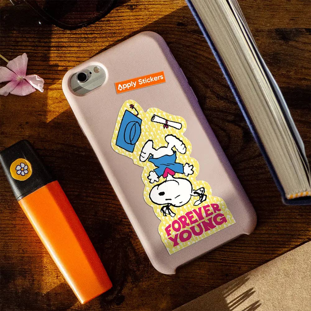 Forever Young By Peanuts - Die-Cut Sticker