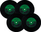 Vinyl Record Shaped No Slip Silicone - Coaster - Pack Of 4