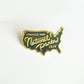 Protect Our National Parks - Metallic Gold Enamel Pin