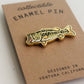 Largemouth Bass - Metallic Gold Enamel Pin