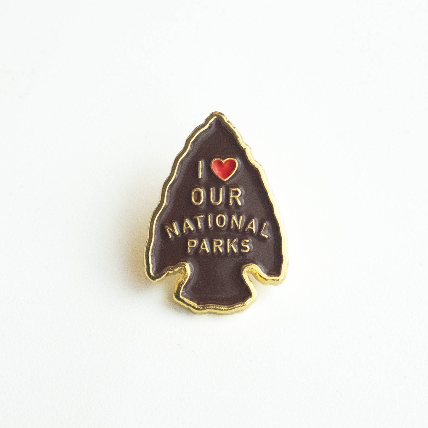 I Love Our National Parks - Metallic Gold Enamel Pin