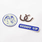 Giddy Up Vinyl Sticker Three-Pack - Cowgirl Theme