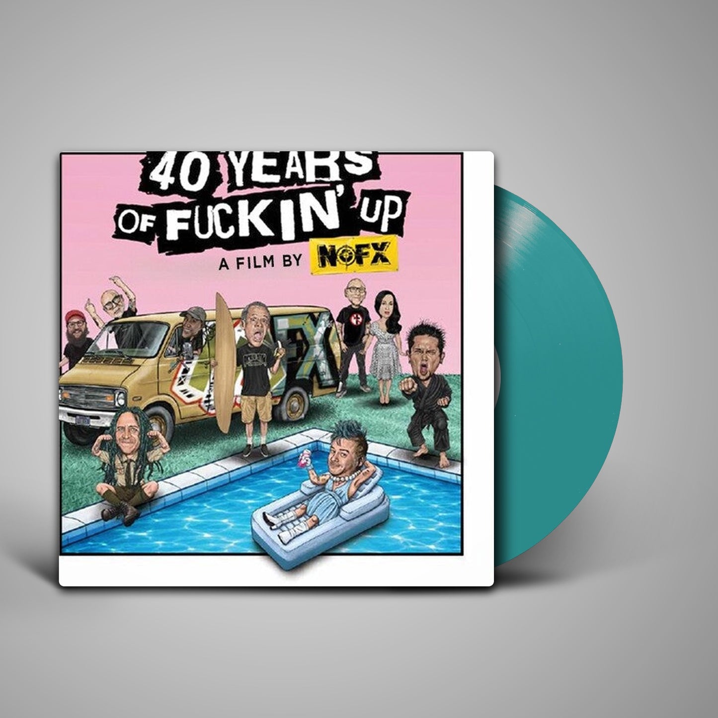 NOFX / Fat Mike - 40 Years of Fuckin' Up: Soundtrack + Score (Turquoise) (LP)