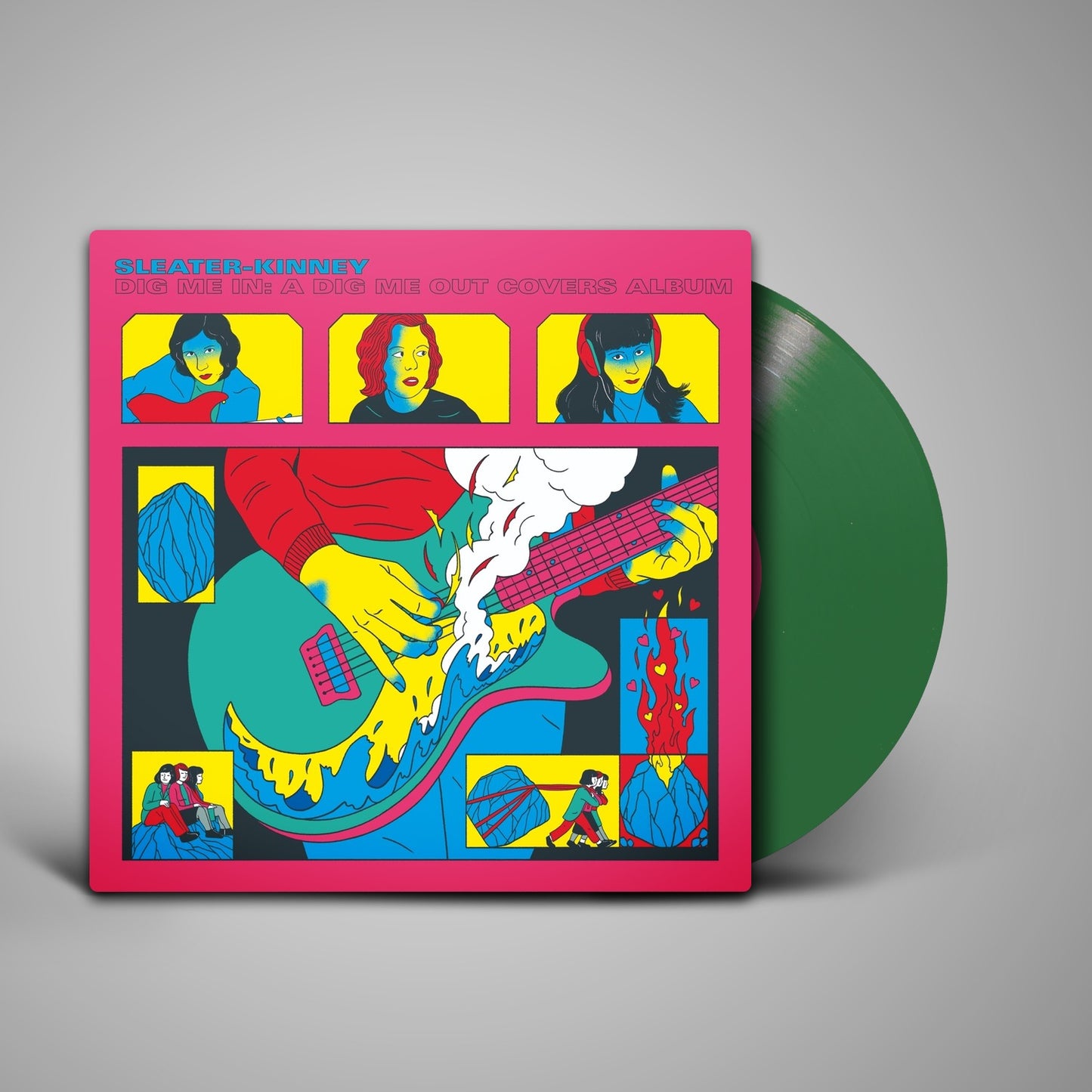 Sleater-Kinney - Dig Me In: a Dig Me Out Covers Album (green/blue Vinyl) (LP)