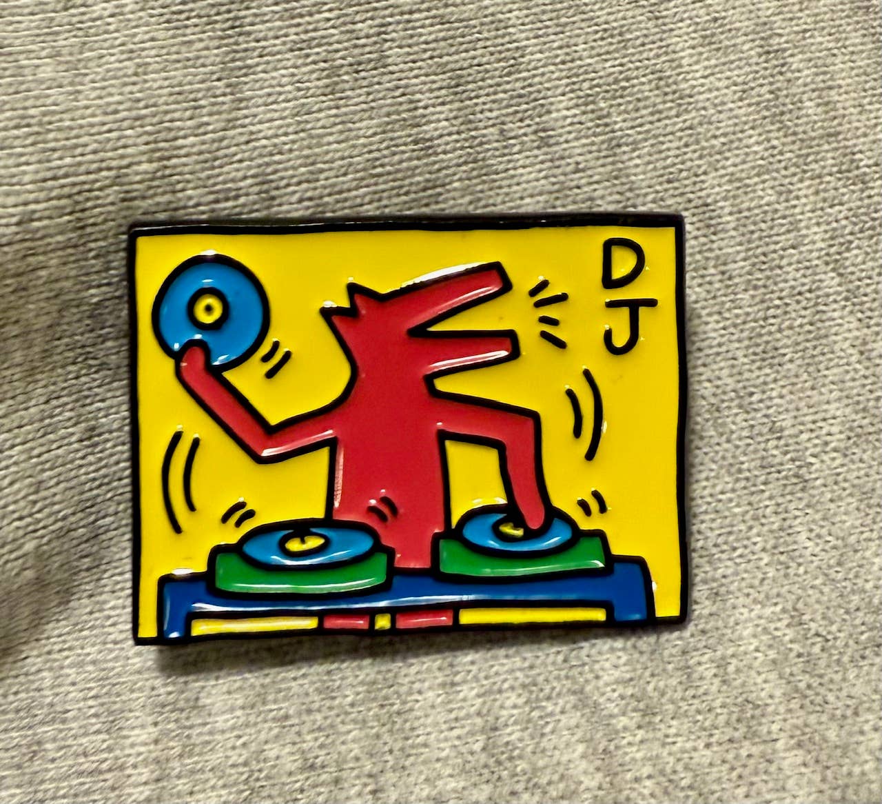 Keith Haring DJ - Enamel Pin