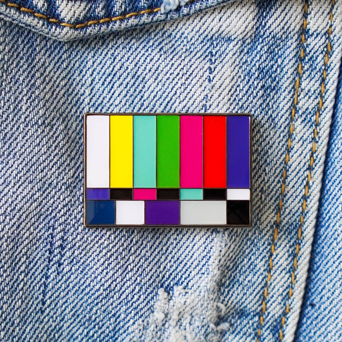 Color Bars and Tone Enamel Pin