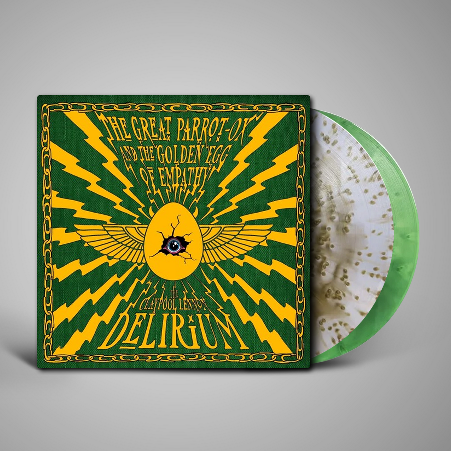 Claypool Lennon Delirium - The Great Parrot-Ox and the Golden Egg of Empathy (Indie Exclusive Cloudy Gold and Cloudy Green with 24 Page Comic Book) (LP)