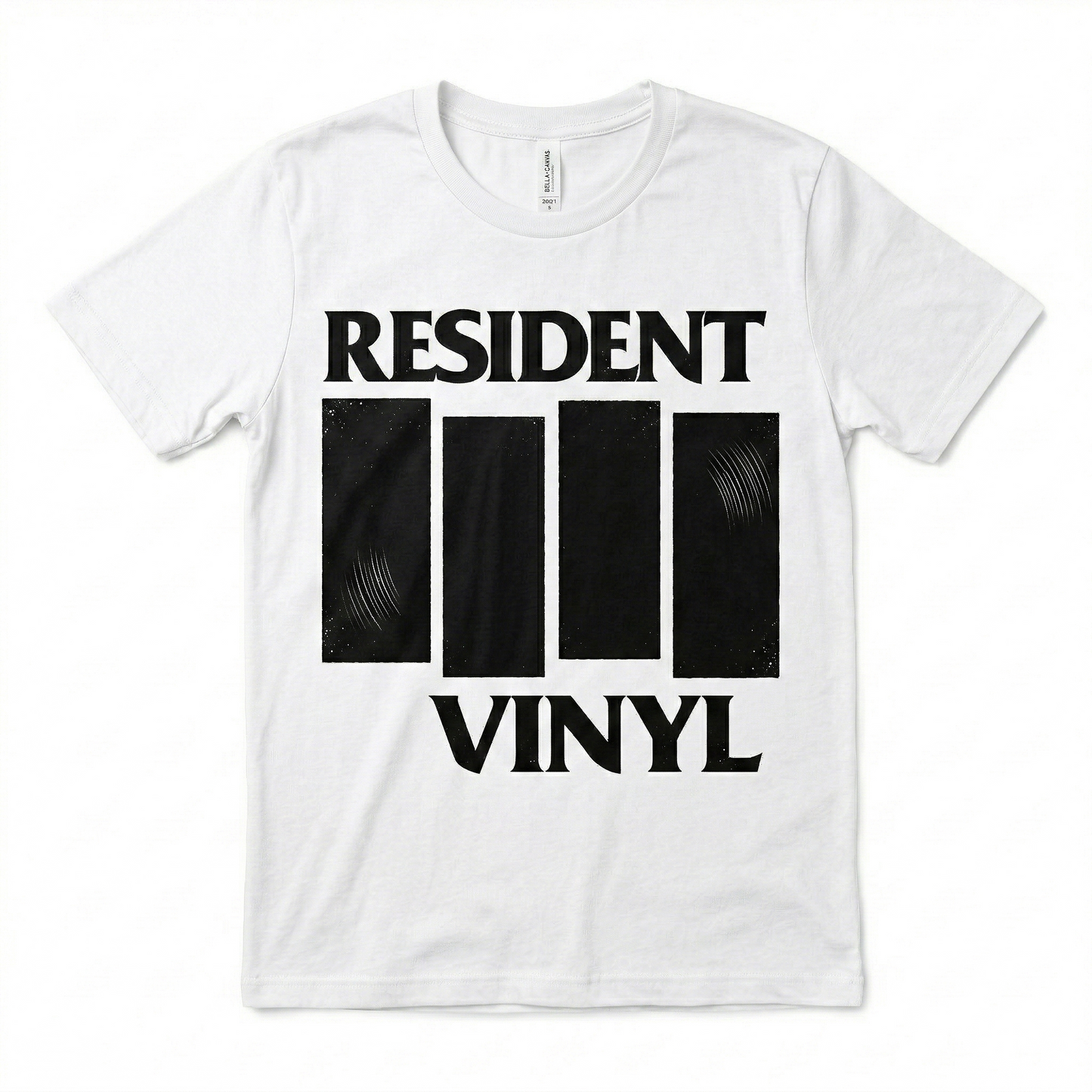Resident Vinyl 4-Year Anniversary Shirt (White)