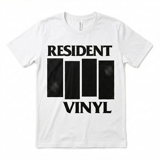 Resident Vinyl 4-Year Anniversary Shirt (White)