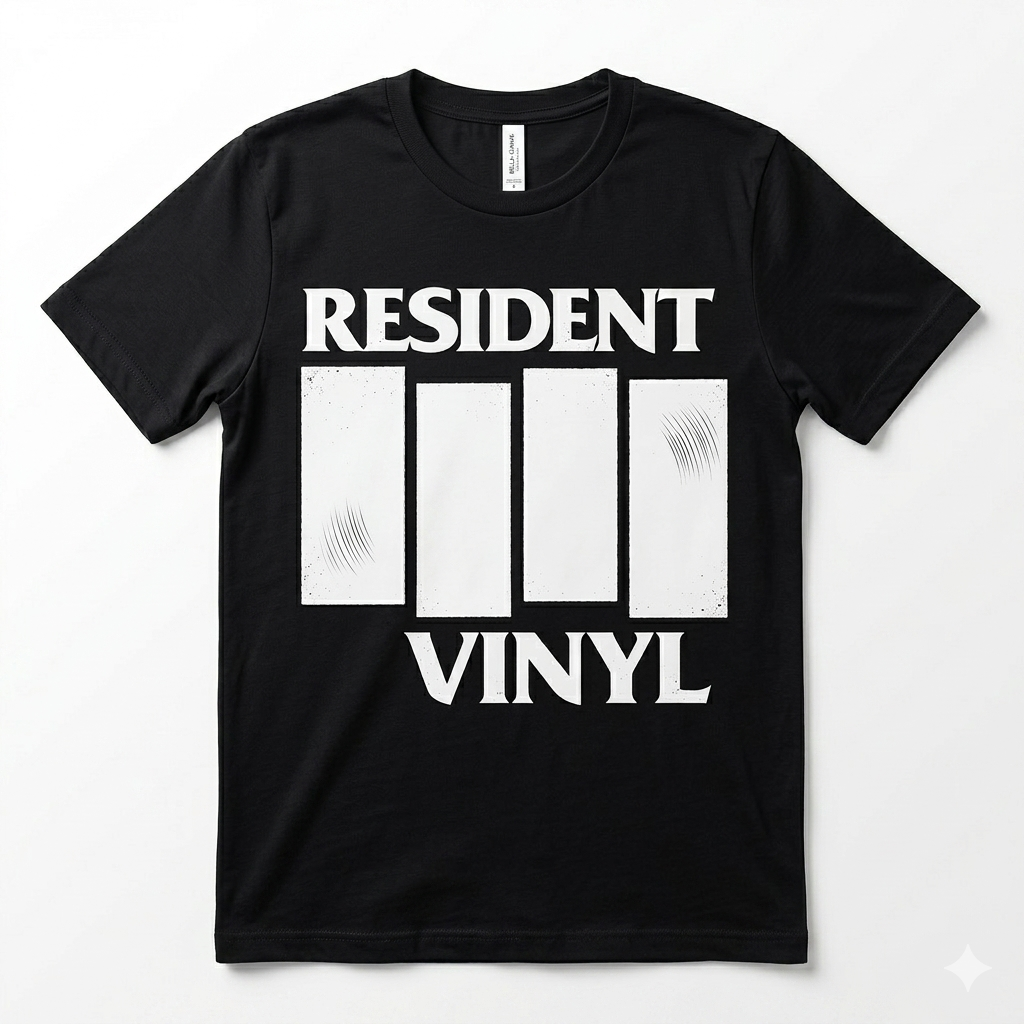 Resident Vinyl 4-Year Anniversary Shirt (Black)