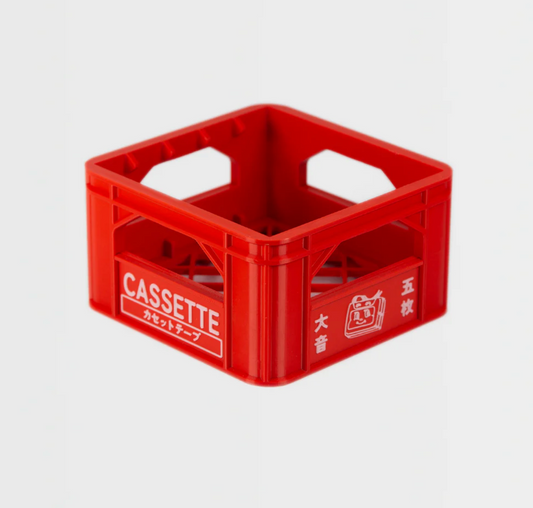 Japanese Beer Cassette Crate (Red)