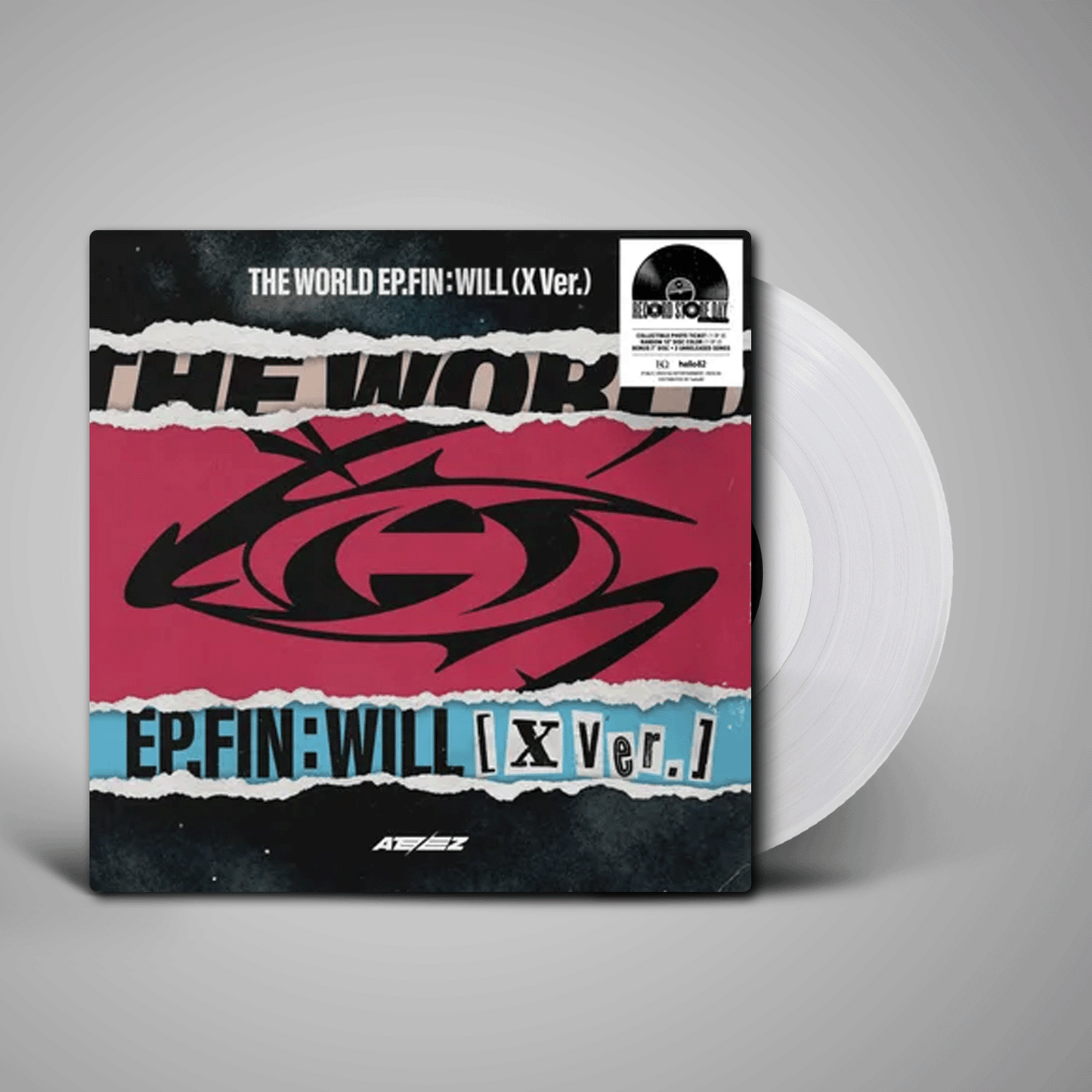 ATEEZ THE WORLD EP.FIN X ver レコードデイ限定 LP ATEEZ - THE WORLD EP.FIN : WILL (X Ver.) – Resident Vinyl