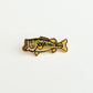 Largemouth Bass - Metallic Gold Enamel Pin