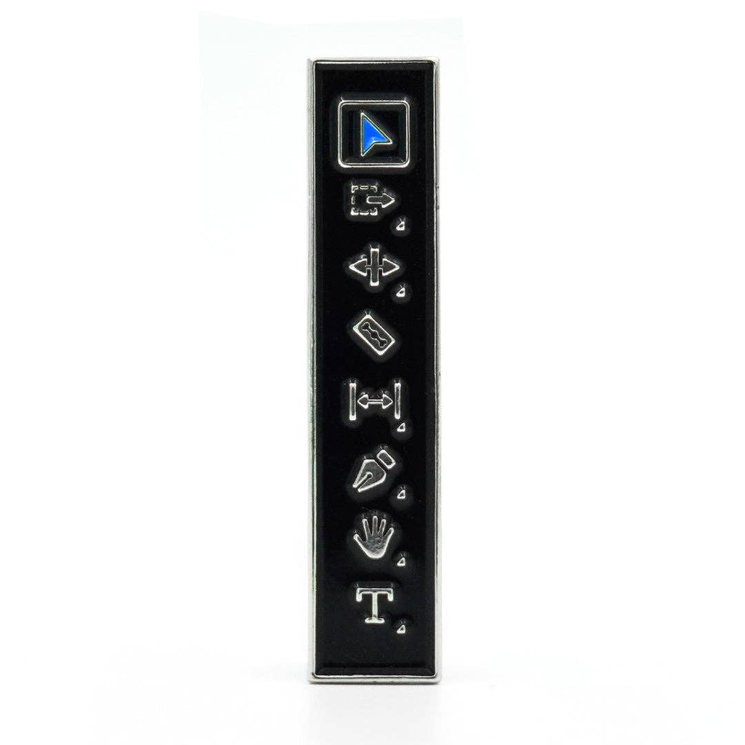 Video Editor's Toolbar Enamel Pin