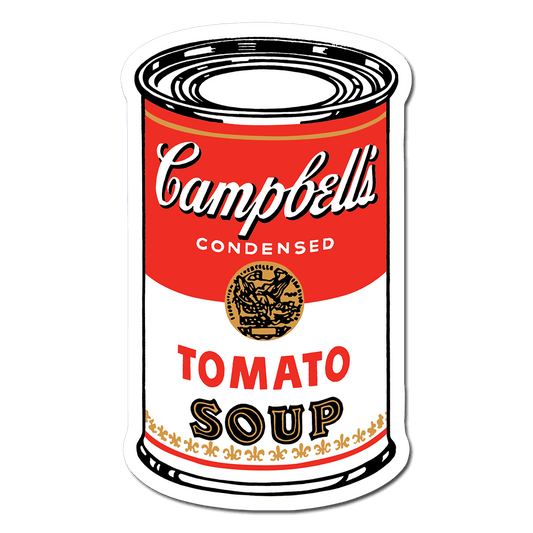 Large Campbell’s Soup Can by Andy Warhol - Die-Cut Sticker