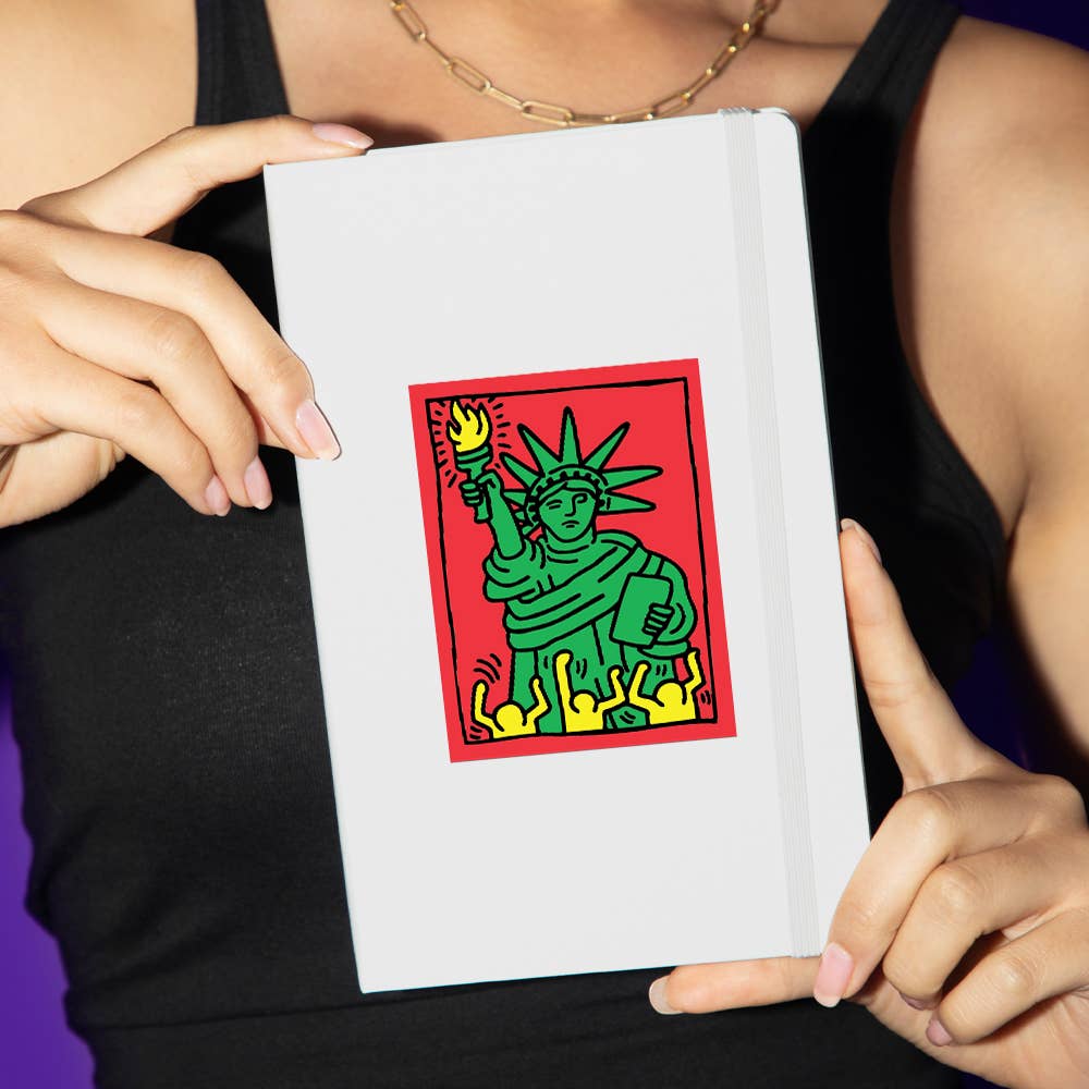 Statue of Liberty by Keith Haring - Sticker (4th of July)
